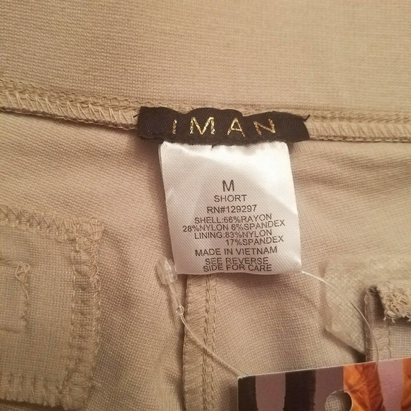 NWT IMAN Suit Soft tan pull on Ponte dressy casual pants & blazer suit - Picture 3 of 7